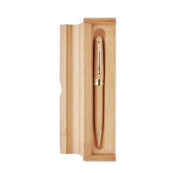 Długopis Bambus w drewnianym etui