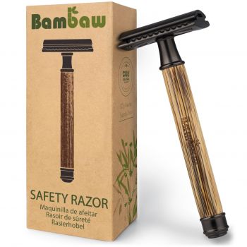 Bambusowa Maszynka do golenia na żyletki Bambaw Slim Dark